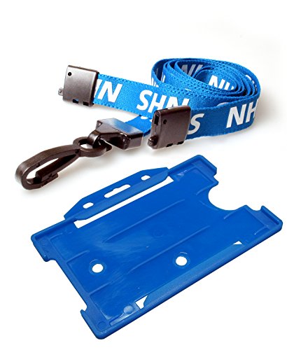 NHS - Porta badge doppio, con cordoncino morbido