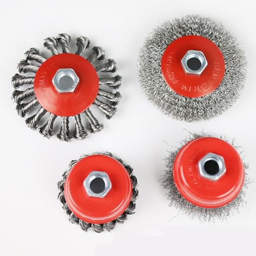 Brosse métallique pour meuleuse d'angle idéale pour décaper la rouille