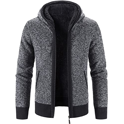 Cardigan à capuche zippé résistant pour homme actif cherchant le confort en XL