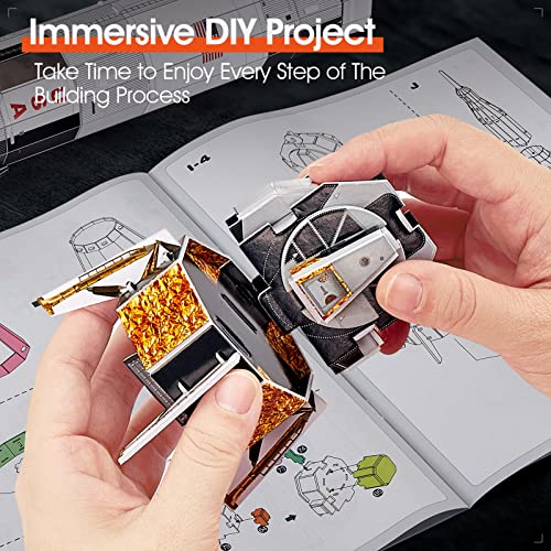NASA Apollo Saturn V 3D Puzzles for Adults Kids Space Toys for Boys 5-8 Rocket Ship, Puzzles for Kids Ages 8-10 12-14 Crafts for Adult Space Exploration Puzzle Model Kit, 136 Pieces Easter Gifts - Image 6