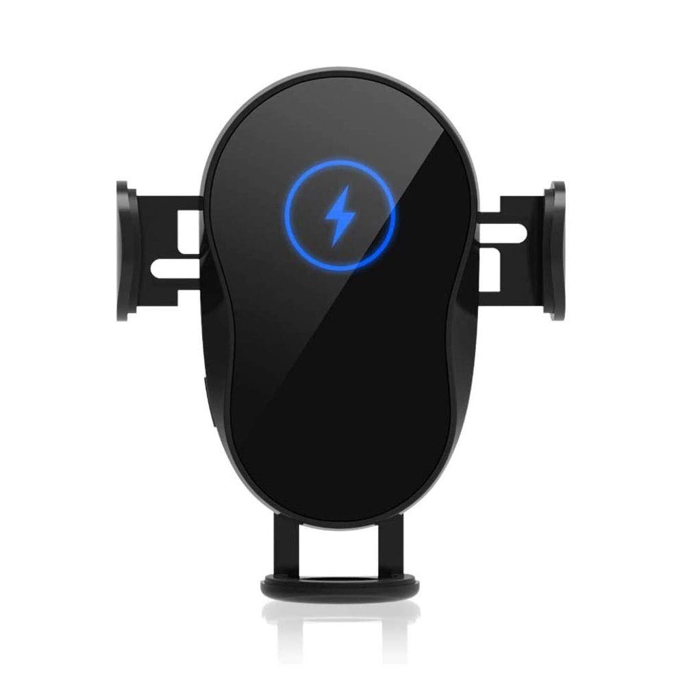 Caricabatteria da auto senza fili, 15W / 10W / 7.5W / 5W Carica rapida Carica per auto Air Spat Phone Portafoglio, culla auto regolabile con protezione graffiante, cuscinetto per cellulari au