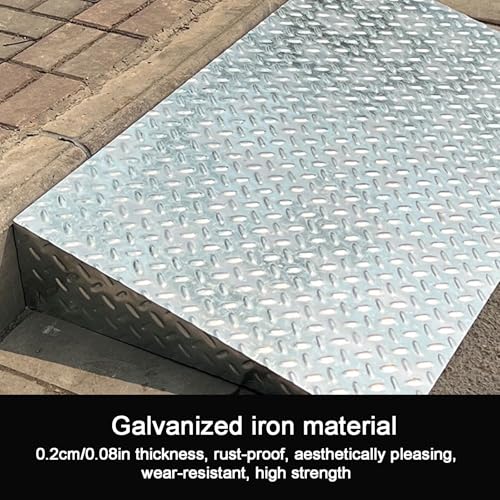 Rampa Umbral de Hierro Galvanizado 60 cm Capacidad 2200 lbs miniatura 5