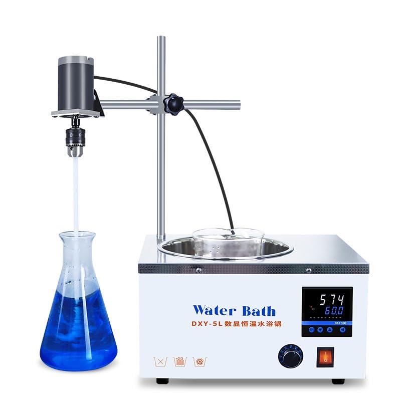 Baño María de laboratorio, Olla de baño de agua agitadora eléctrica termostática digital de 2L/5L(5L)