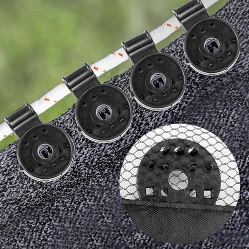 Shade Cloth Clips Greenhouse Shading Net Clip Windproof Awning Clamp Grip 20 Pcs Plastic Clips for Garden Netting Shade Fabric Accessories - Image 4