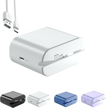 Rechargeable Electric Letter Opener - Automatic Letter Opener Envelope Slitter, Electric Letter Opener Envelope Slitter for Universal Mail and EnvelopesWhite