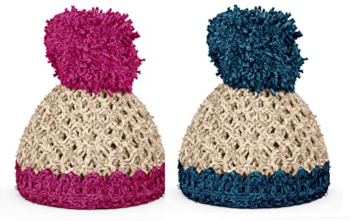 Colour-up Eierbechermützen Eierwärmer 2er Set \'Elfenbein/Fuchsia+Elfenbein/Petrol\' - Fiftyeight Colour-up Eierbechermützen Eierwärmer 2er Set \'Elfenbein/Fuchsia+Elfenbein/Petrol\' - Fiftyeight