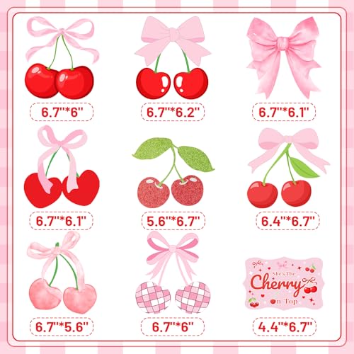 9 PCS Cherry Honeycomb Centerpieces Cherry Birthday Party Decorations Cherry She's The Cherry On Top Table Centerpieces Decorations Summer Fruit Cherry Party Supplies for Bridal Shower Baby Shower