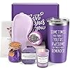 Jekeno birthday gifts for women girls christmas gifts for mom wife sister female friends girlfriend nurse mothers day presents for her lavender relaxing spa basket purple gift box mug tumbler set  urban country home decor
