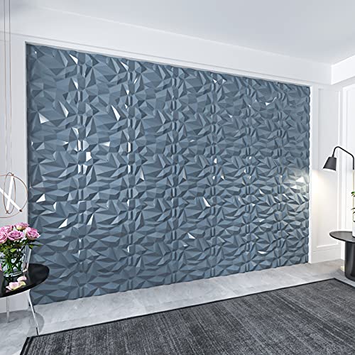 Image of Art3d Decorative 3D Wall Panels 19.7 inch x 19.7 inch (Pack of 12), Wall Panels for Home, Office, Coffee Shop, Gray