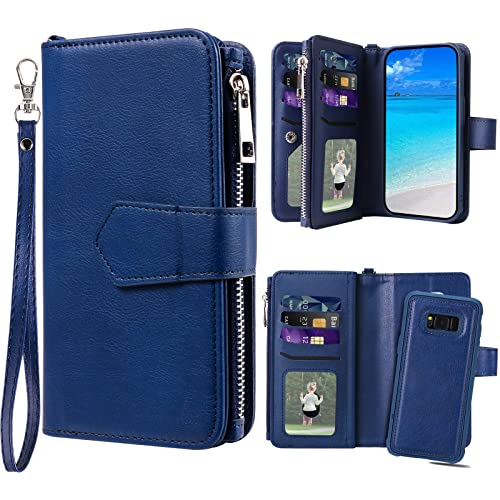 Coque Galaxy S8 Plus en cuir PU premium avec finitions magnétiques