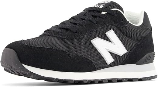 New Balance Men's 515 V3 Sneaker, Black/White/Aluminum Grey, 12