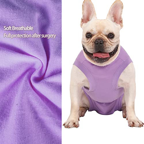 Image of Dog Surgery Recovery Suit - After Spay, Abdominal Wounds Post Surgical Recovery, Anti Licking Breathable Dog Onesies for Small, Medium & Large Pet, Alternative Bandages Cone E-Collar