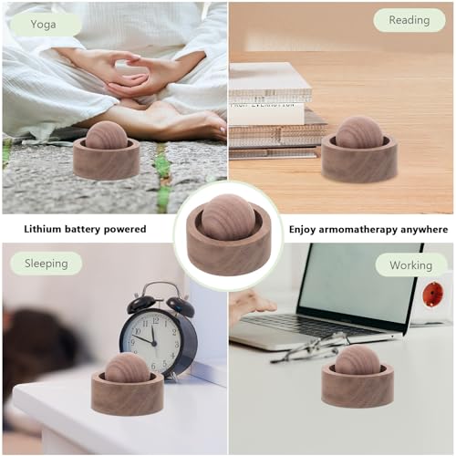 Difusor aromático eléctrico portátil de madera STAHAD miniatura 4