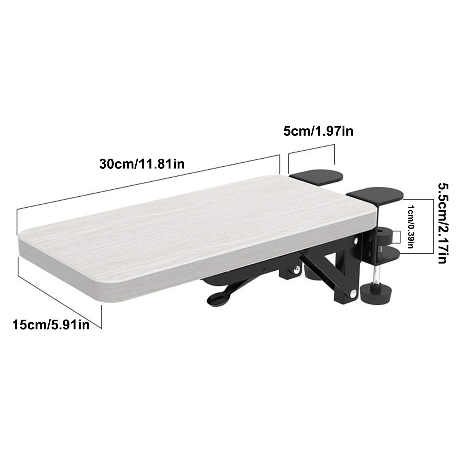 Supporto per gomito da scrivania, estensione ergonomica pieghevole per scrivania, per ufficio, scuola, appartamento, camera degli studenti, tavolo, sedia, computer, lavoro, studio