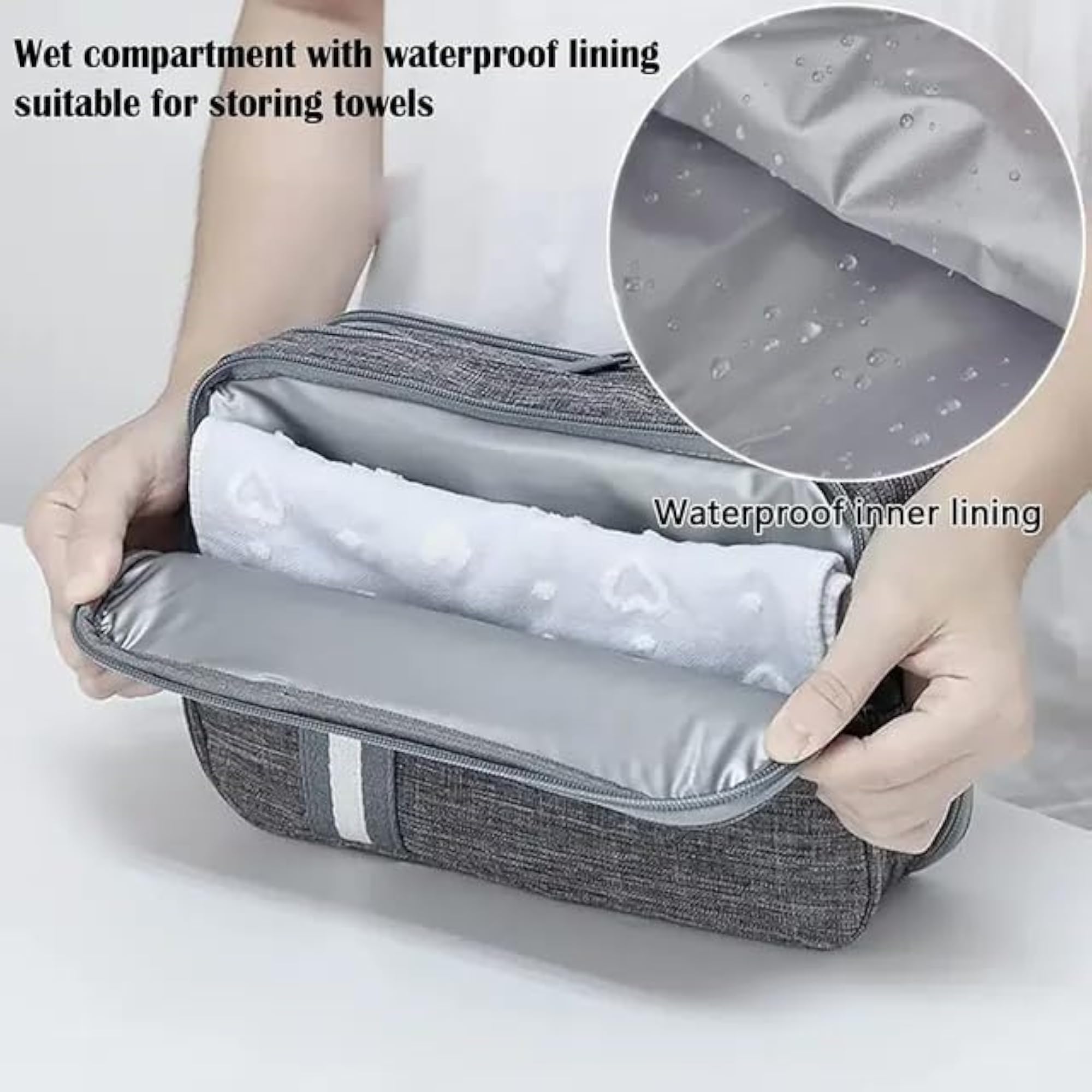 Waterproof Travel Toiletry Organizer Shaving Kit for Men