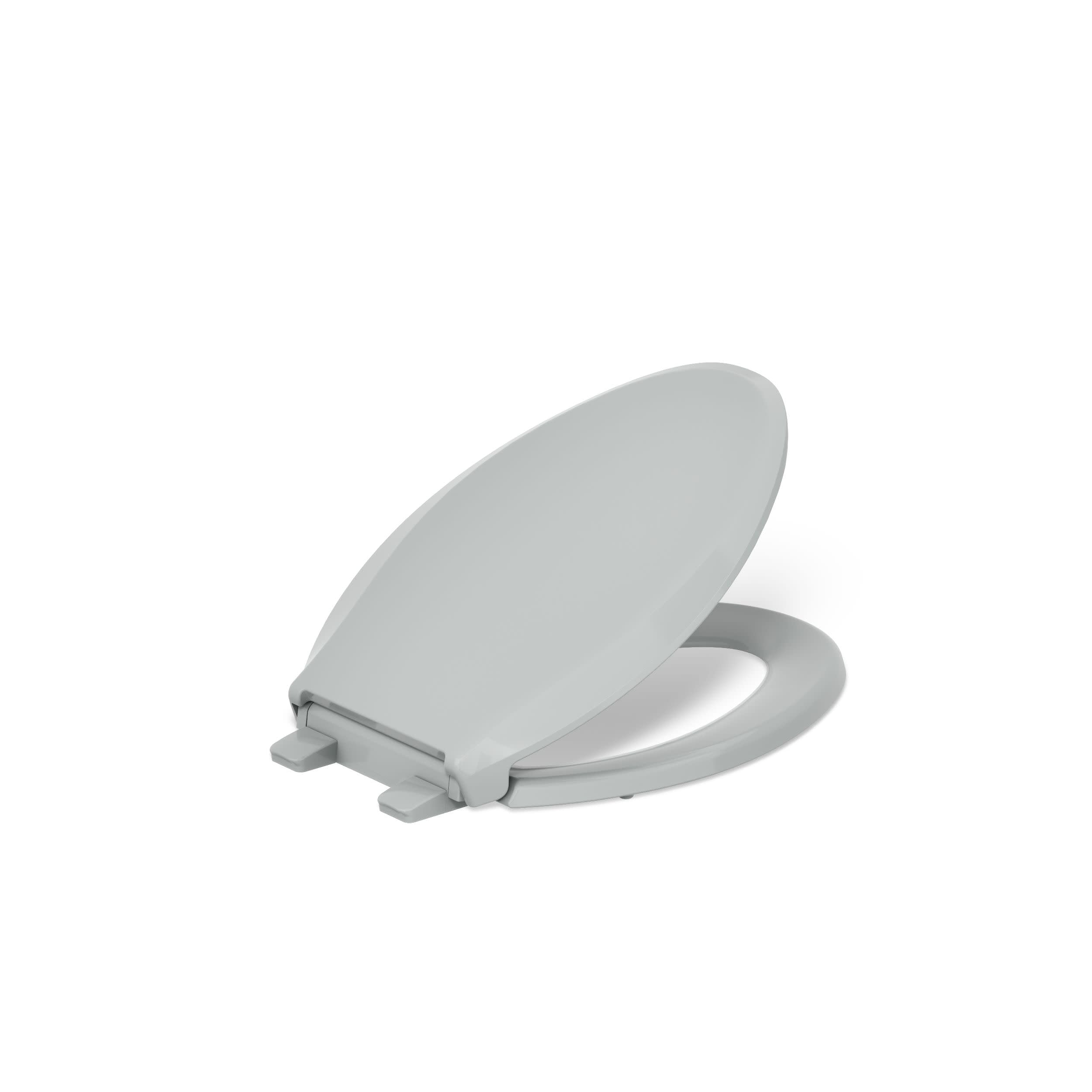 KOHLER CACHET® Nightlight Soft Close Toilet Seat Elongated, ReadyLatch®, Grip-Tight Hardware, Ice Grey