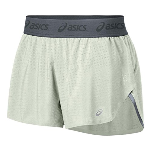 ASICS Women's Fuzex Split Shorts, Icicle, X-Large