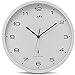 Produktbild Monzana Wanduhr Funk Automatische Zeitumstellung Geräuscharm Quarzuhrwerk Analog 31 cm Indoor Funkuhr Uhr Modern Weiß