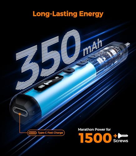 Image of AXTH 76-in-1 Mini Electric Screwdriver Set, [Precise Torque Control] Magnetic Power Precision Screw driver, Rechargeable Tiny Cordless Repair Tool Kit, for Eyeglass, Watch, Computer, PS5, Electronic