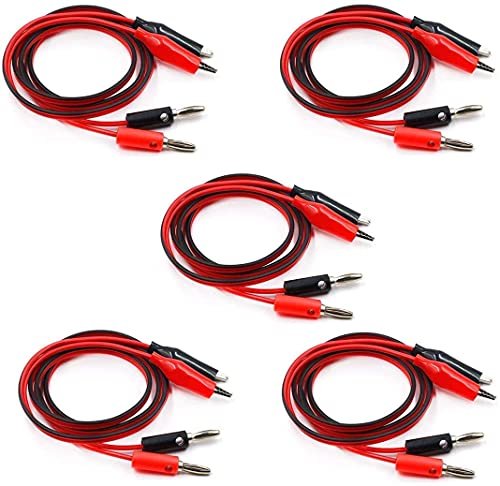 Power Supply Cable con Conectores Banana y Pinzas Cocodrilo 1M miniatura 4