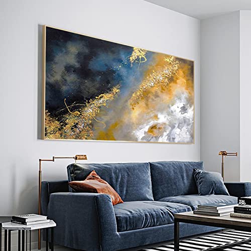 Peinture abstraite moderne KEBIA en toile pour un salon contemporain chaleureux