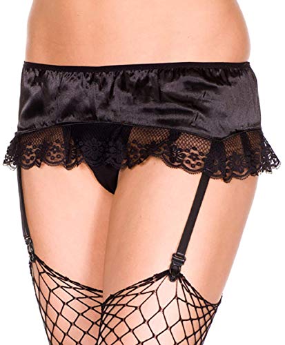 Image of ToBeInStyle Women's Lace Classic Elegant Sheer Garter Belt