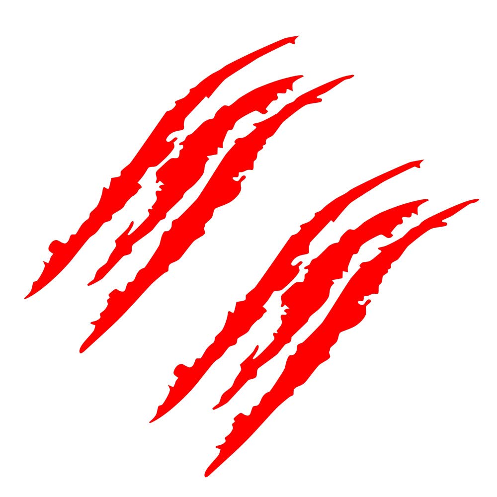 HungMieh 2PCS Claw Marks Car Decals, Car Headlight Decal Available in
