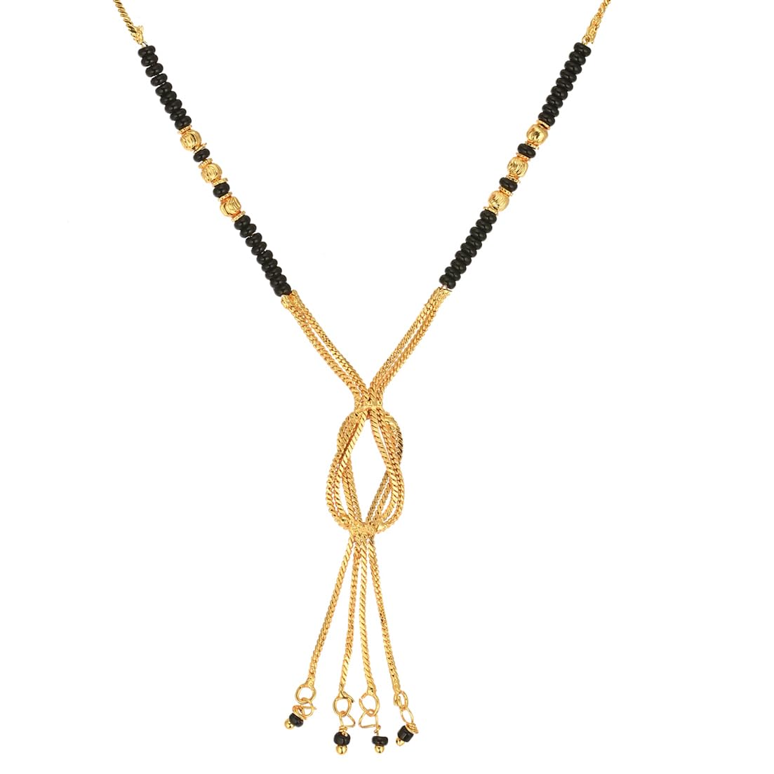Gold-Plated Short Mangalsutra with Pendant Traditional Collection Discover Timeless Elegance For Women Girls of All Ages-image-48