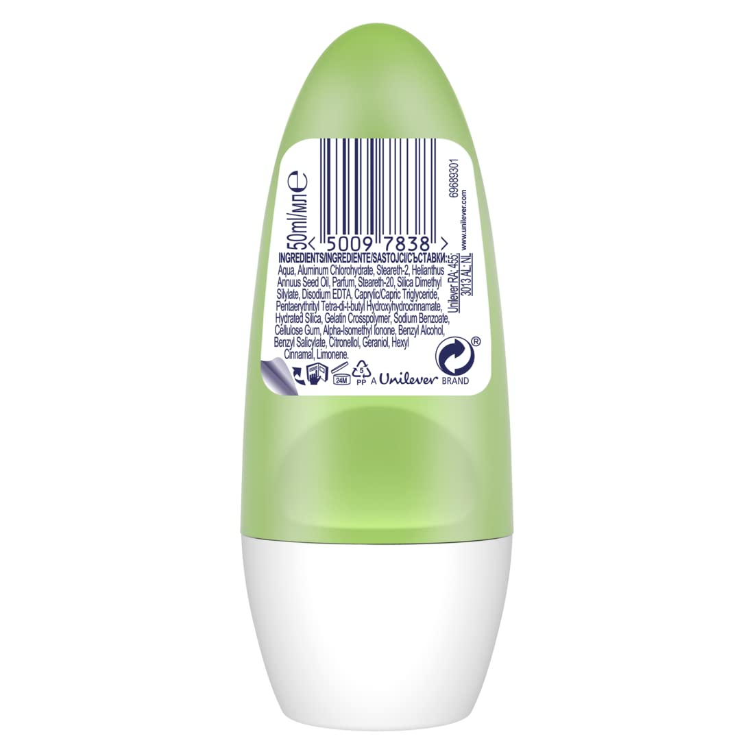 Rexona Aloe Vera Dezodorant, 50 ml (opakowanie 3 szt.)