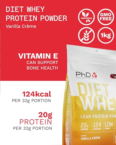 PhD Nutrition Diet Whey Lean Protein Powder | Vanilla Crème Whey Protein Powder 1 kg Bag - Image 5
