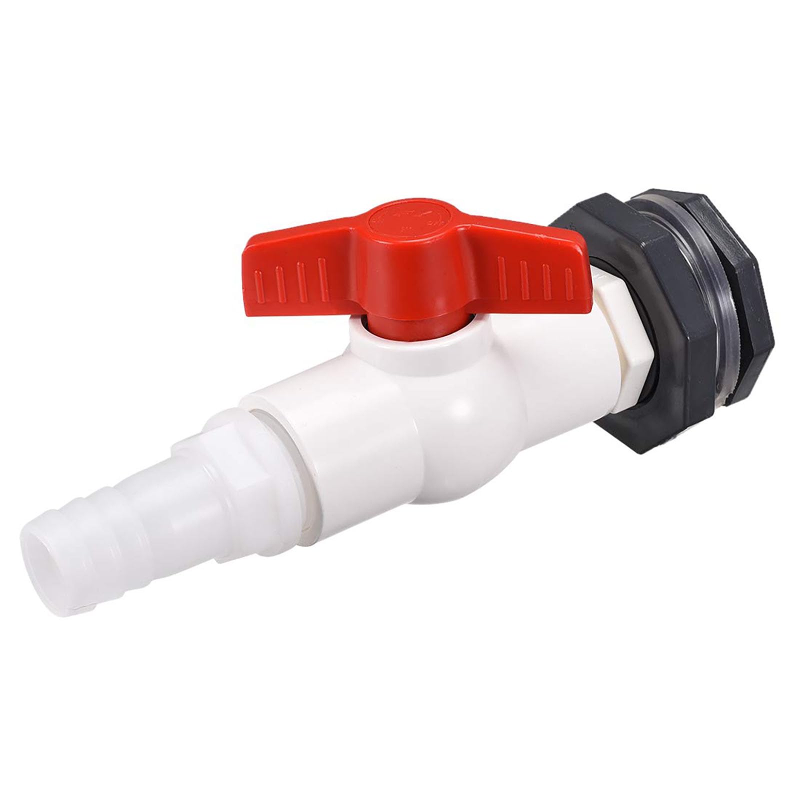 Recogwood Rain Barrel Faucet Kit, 27mm / 1.06 Inch PVC Ball Valve Connector Spigot Kit