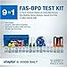 Taylor K-2006-SALT FAS-DPD, 9-in-1 Pool & Spa Test Kit, Free & Combined Chlorine, pH, Acid & Base Demand, Total Alkalinity, Calcium Hardness, Cyanuric Acid (CYA), and Chloride (Sodium Chloride).