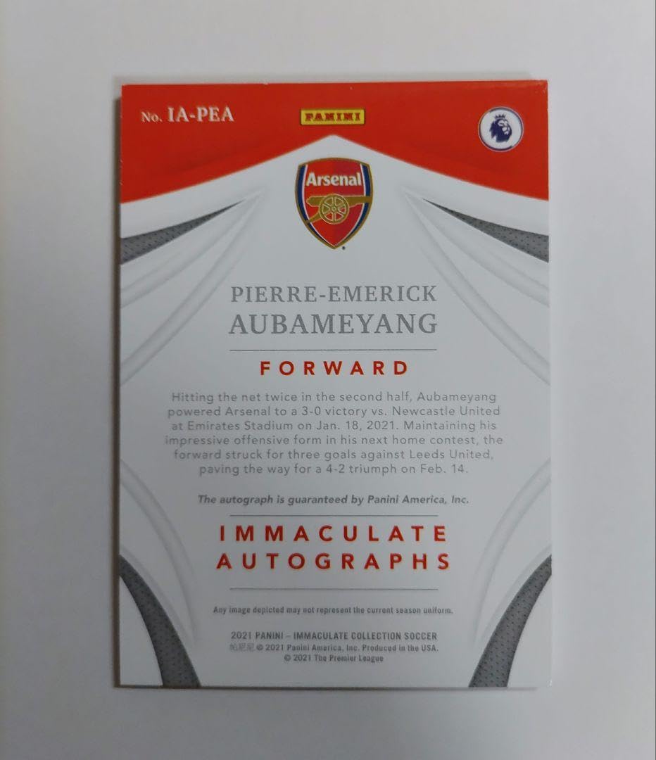 オーバメヤン Panini Immaculate Patch ジャージナンバー オーバメヤン Panini Immaculate Patch ジャージナンバー 【公式通販】