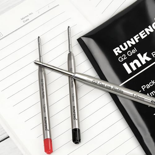 10 Pieces Pen Refills,Ballpoint Pen Refills,Replaceable Refill Compatible with Smooth Writing for School and Office Supplies,Diameter 1 mm,Medium Size 0.7 Nib, 9.9cm Long(Black) - Image 5