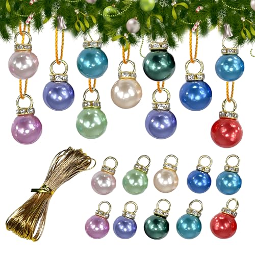 30 Stück Mini Weihnachtskugeln,Christbaumkugeln,Bunte...