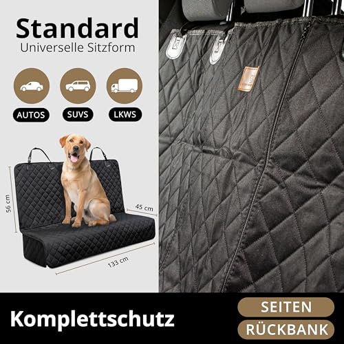 AMZPET ISOFIX Hunde-Autositzbezug - Wasserfest, Kratzfest, rutschfest, Abwaschbar (133 x 56 cm)