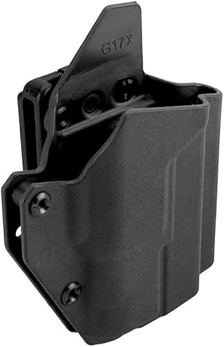 Lancer Tactical Funda rígida con rodamiento de luz para Glock 17 - Negro para pistola, airsoft, paintball, caza