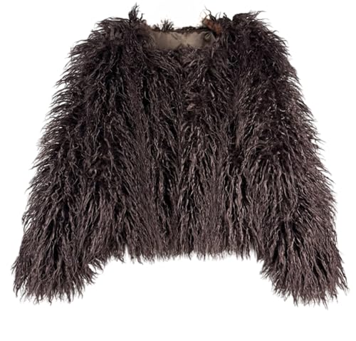 Winter Fluffy Faux Fur Coat Women's Shaggy Jacket Long Sleeve Outwear