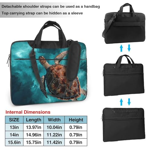 Maletín para portátil impermeable 15.6 pulg con asa y correa miniatura 3