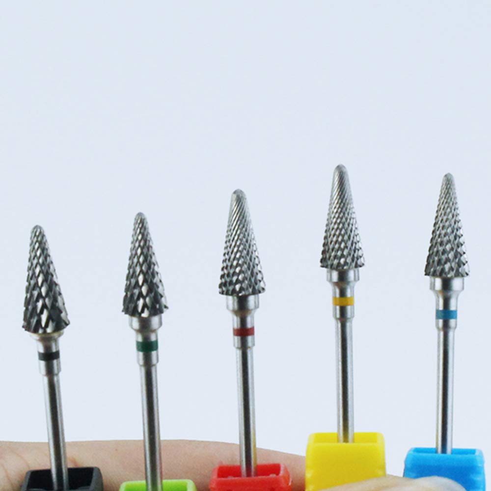Fresa in ceramica Manicure Punte da trapano per unghie lime elettriche per unghie rosa blu punte per macinazione fresa fresa accessori per bava Durabilità