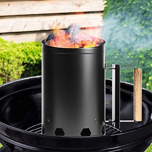 Buy Abhsant Chimney Starter BBQ Charcoal Chimney Starter with Handle Easy Releasing Coal