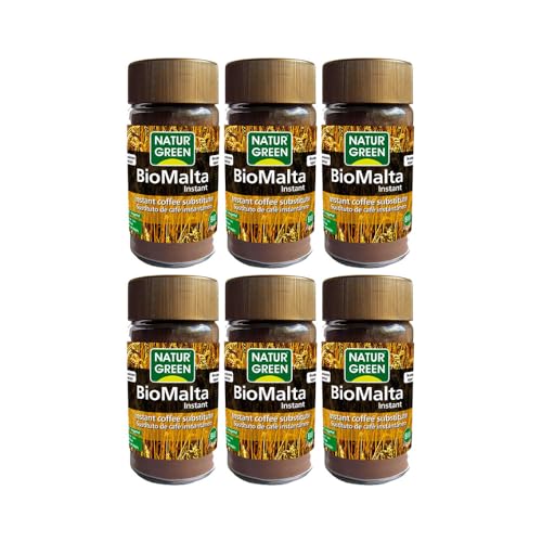 NaturGreen - BioMalta Instantánea Ecológica, Pack 6 x 100 g,