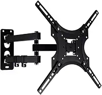 Suporte para TV Articulado Universal 14” a 55” LCD LED QLED OLED Plasma até 50kg Kit de Instalação Inclinável De Parede
