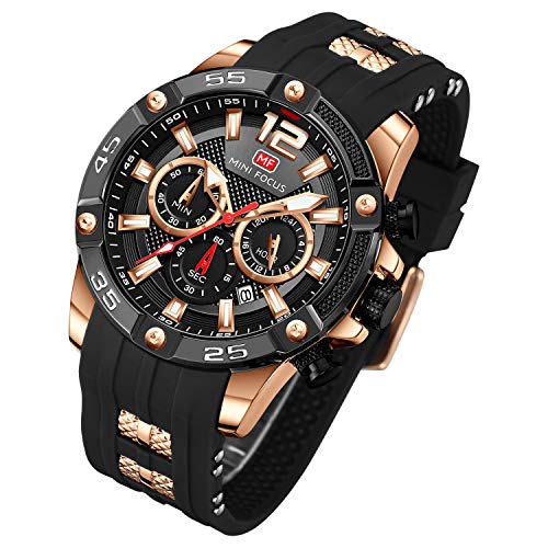 腕時計 メンズ,BesTn うで時計 人気 おしゃれ ビジネス 紳士腕時計 シリコン クオーツ ウォッチ ブラックのサムネイル