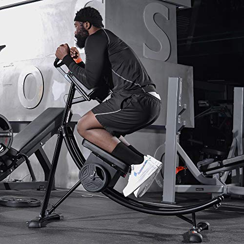 image for alemior Updated Foldable Abdominal Crunch Coaster 440lbs Capacity Abdo