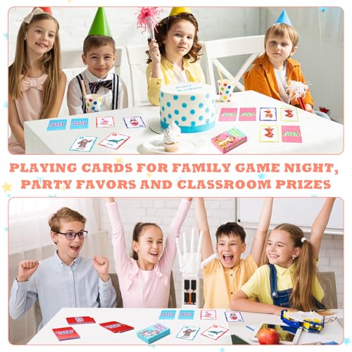 Zubebe 70 Pack Kids Card Games Gifts Bulk Classic Playing Card Game Set for Kids Includes Go Fish, Old Maid, Crazy Eights, Memory Match, Slap Jack, Playing Toy for Party Favors (Classic) - Image 6