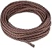 Produktbild Textilkabel für Lampe 5 m, NUODIFAN Textilummanteltes Stoffkabel Stromkabel 3-adrig gedreht verseilt einzeln umflochten für DIY Lampezubehör (Braun)