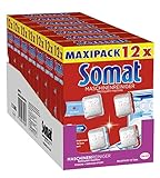 Anwendung: Einfach den Tab auf den Boden der befüllten Spülmaschine geben. Für eine noch intensivere Reinigung verwenden Sie den Somat Intensiv Maschinenreiniger alle 3 Monate