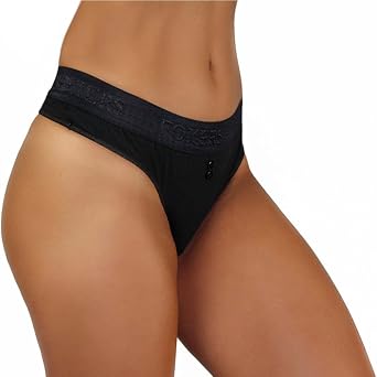 Foxers Womens Cotton Thong Panties with Boxer Style Waistband | XS-XXL