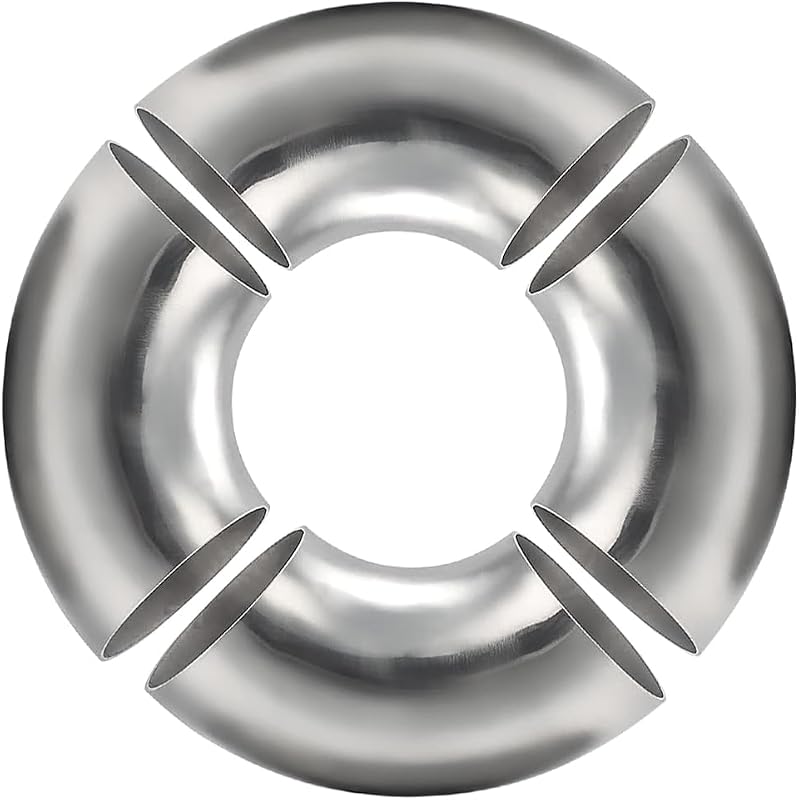 Curva de Escape 90° em Aço Inox SS304 2,5" Cotonlake – Kit com 4 unidades